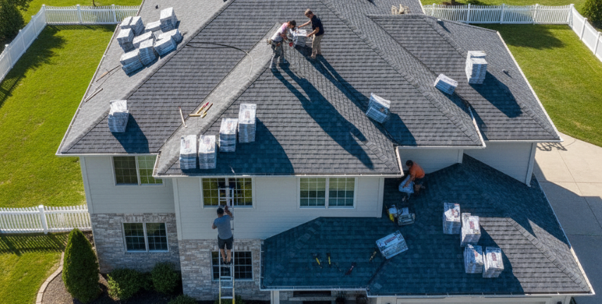 New Roof Installation on a Calgary Home